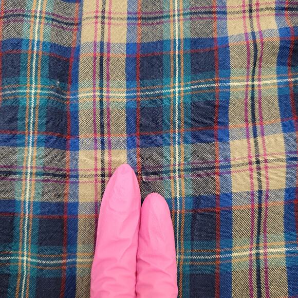 Vintage 80s Pendleton Western Plaid Shirt XL 22x28 Hippie - Picture 9 of 15